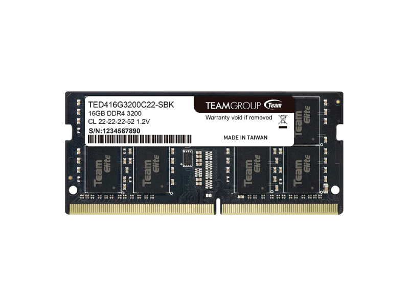 MEMORIA SODIMM DDR4 16GB 3200 TG ELITE, (PC4-25600) 1.2V, CL22- BLISTER